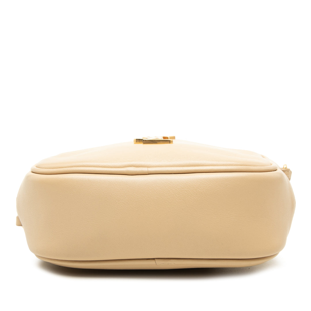 Saint Laurent Sac bandoulière Blogger nappa Beige – vue 3 – GABY PARIS