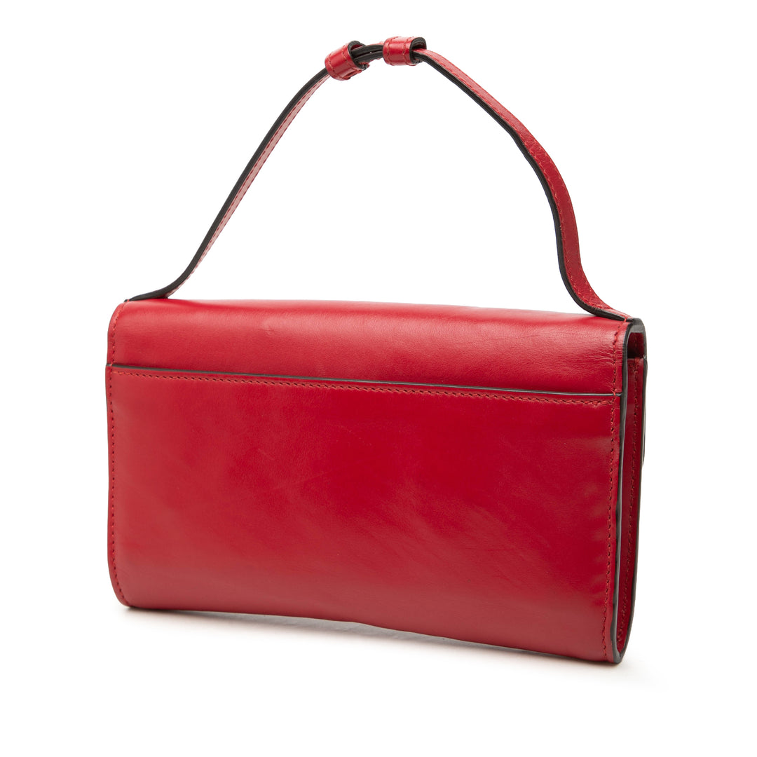 Gucci Sac à main Zumi Mini Cuir de veau Rouge – vue 2 – GABY PARIS