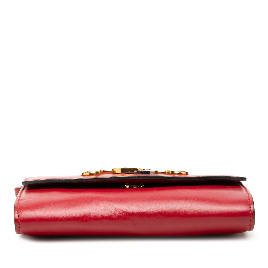 Gucci Sac à main Zumi Mini Cuir de veau Rouge – vue 3 – GABY PARIS