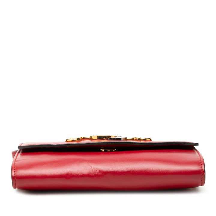 Gucci Sac à main Zumi Mini Cuir de veau Rouge – vue 3 – GABY PARIS