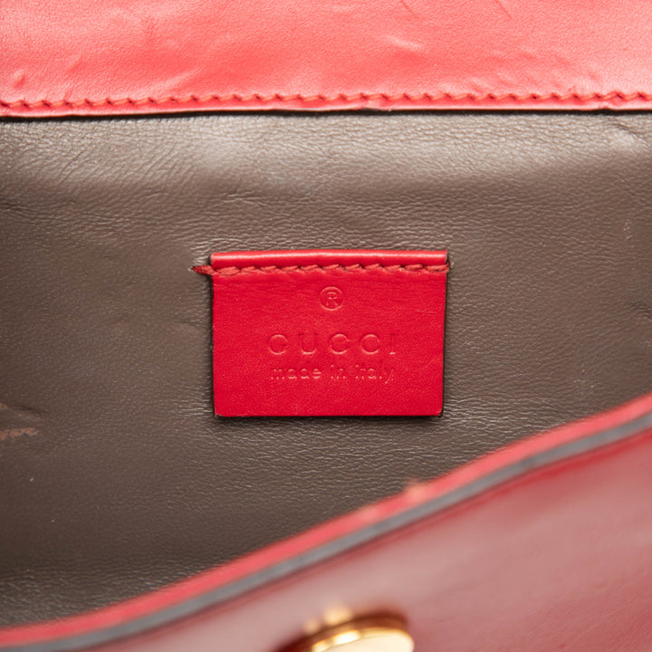 Gucci Sac à main Zumi Mini Cuir de veau Rouge – vue 5 – GABY PARIS
