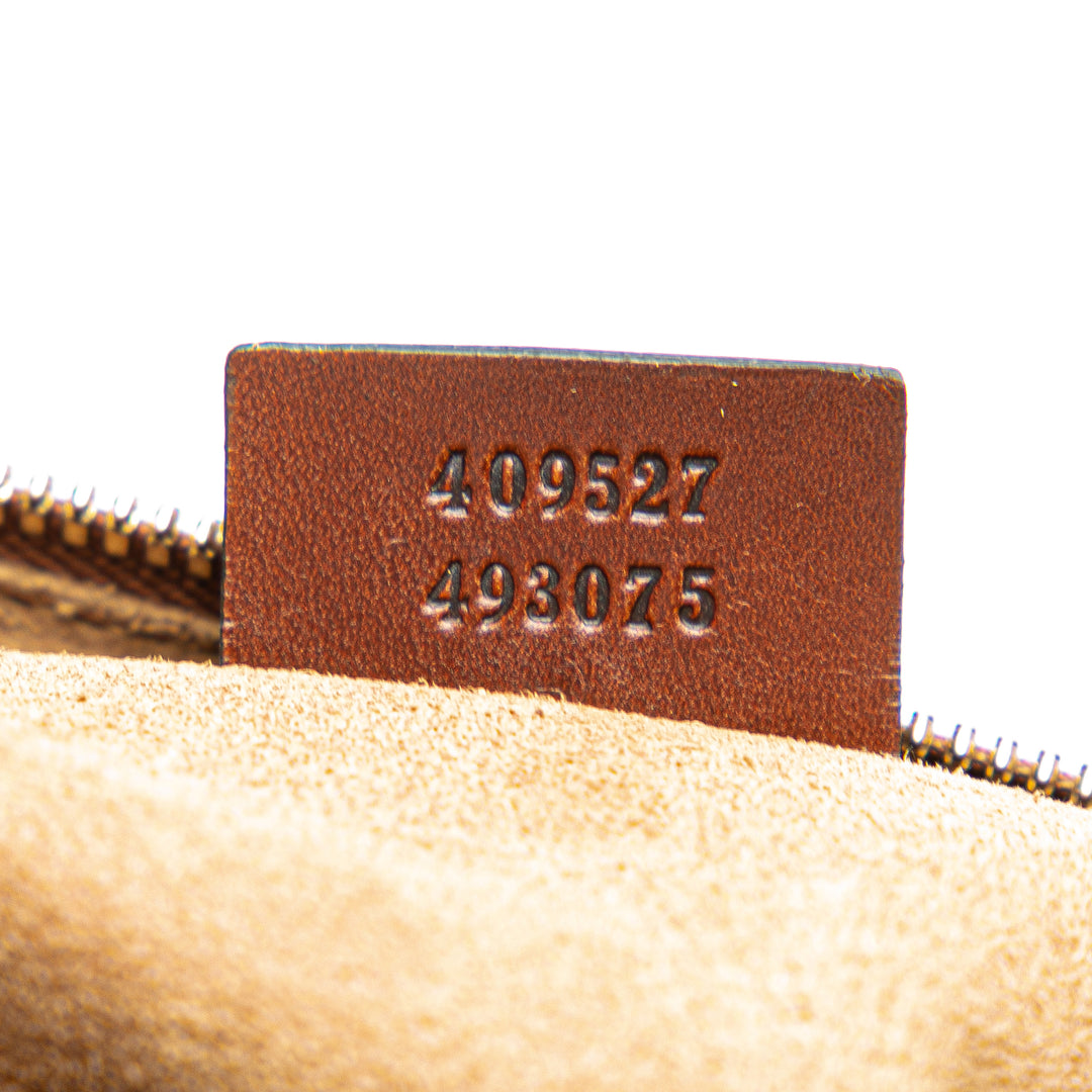 Gucci Medium GG Supreme Sac cartable Marron