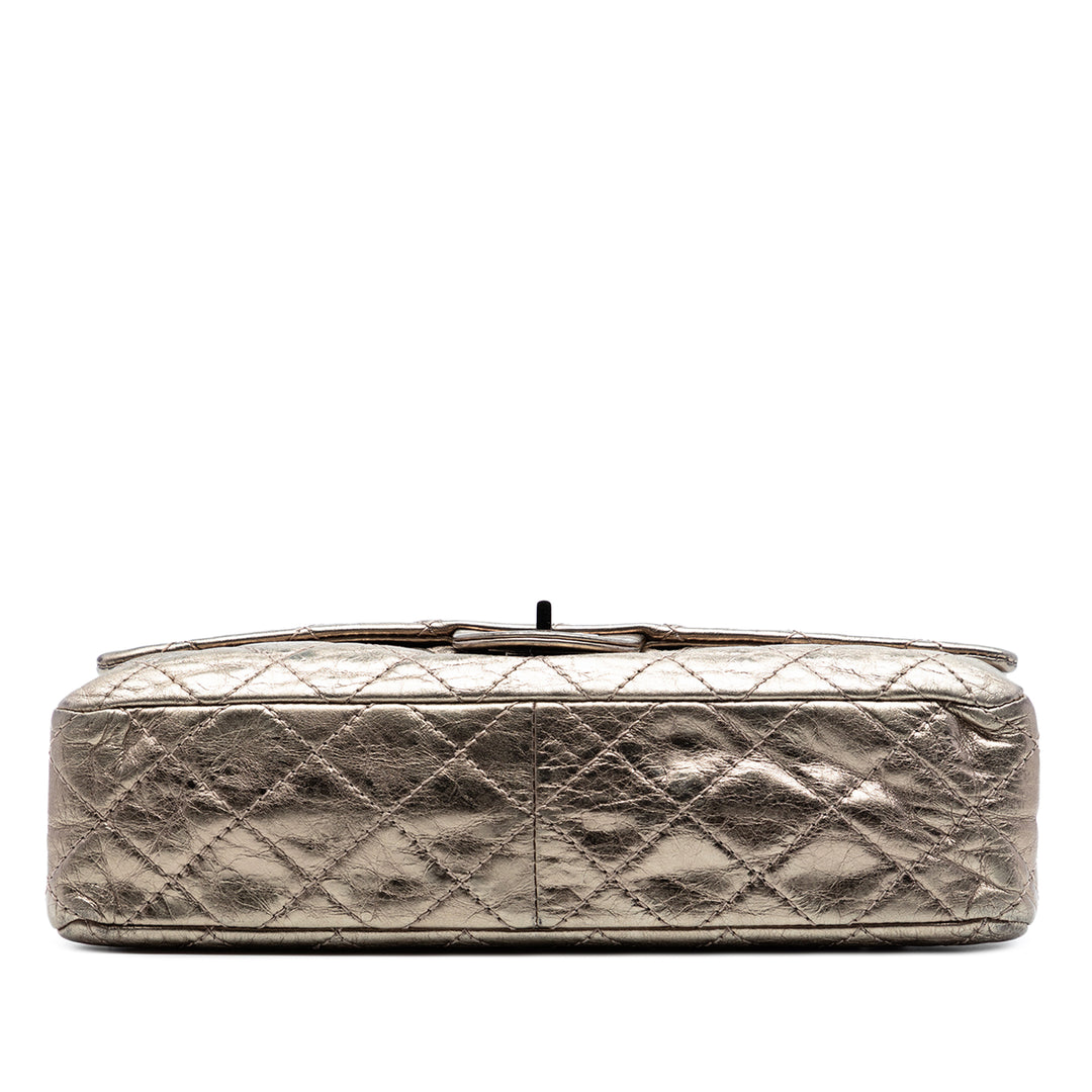 Chanel Matelassé Metallic vieilli Cuir de veau Reissue 2.55 Double rabat 226
