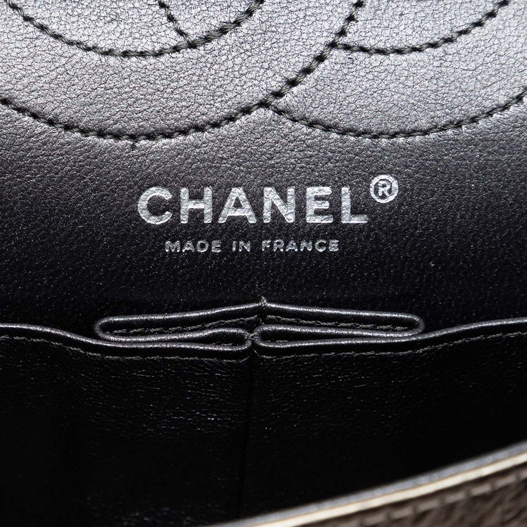 Chanel Matelassé Metallic vieilli Cuir de veau Reissue 2.55 Double rabat 226