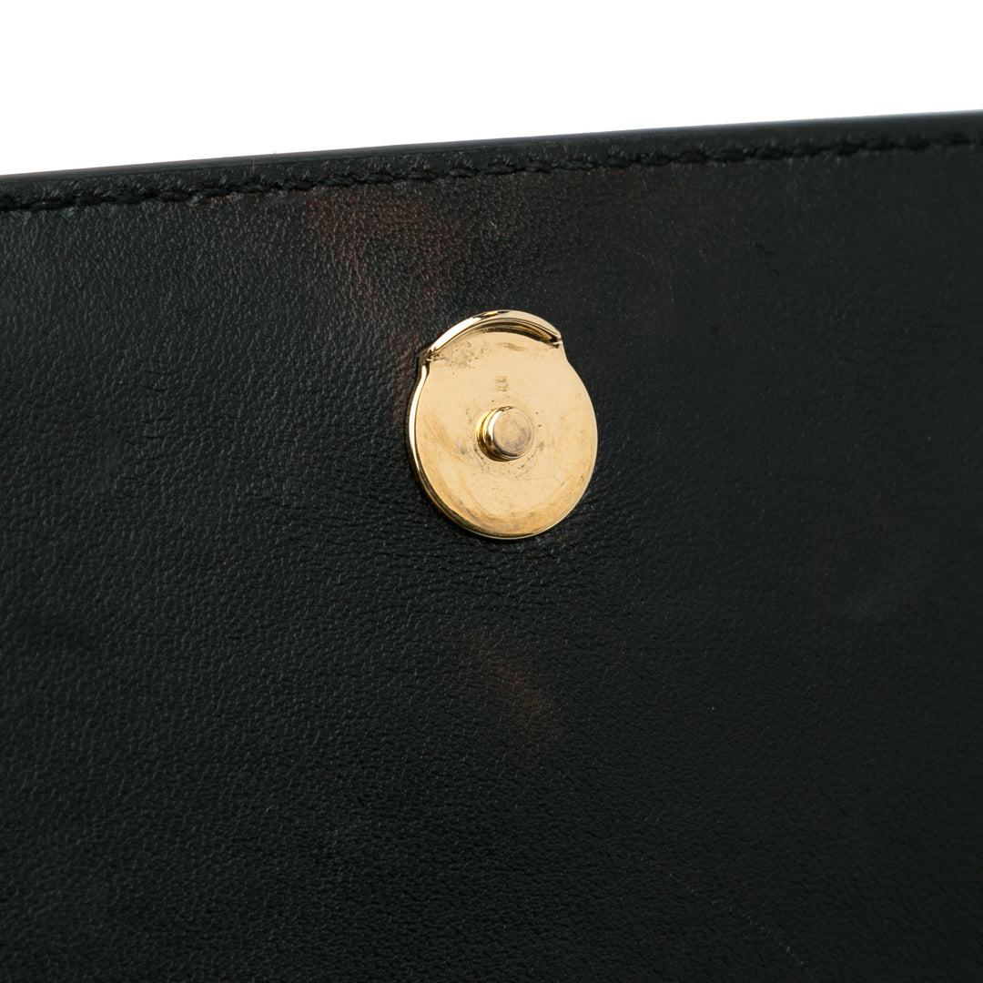 Small Suede Monogram Kate Heart Firework Crossbody Black - Gaby Paris