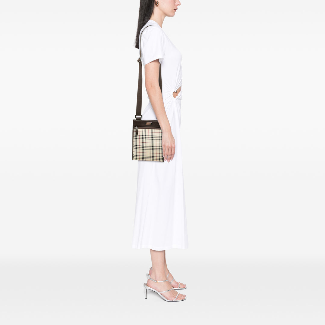 Burberry Sac bandoulière House Check Beige – vue 6 – GABY PARIS