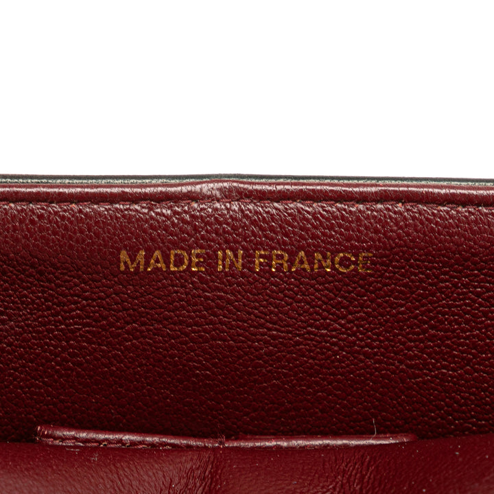 Small Classic Lambskin Double Flap Black - Gaby Paris