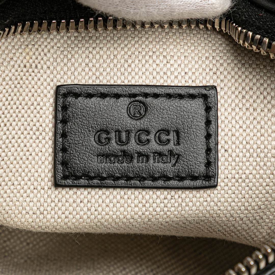 Gucci GG Embossed Perforated Cuir Belt Bag Noir
