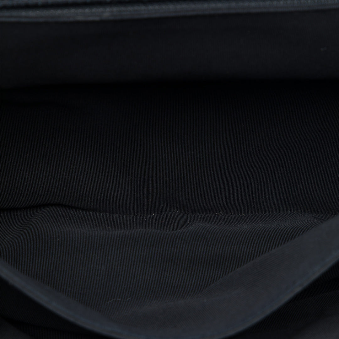 Chanel CC Matelassé Cuir d’agneau et Grosgrain So à rabat