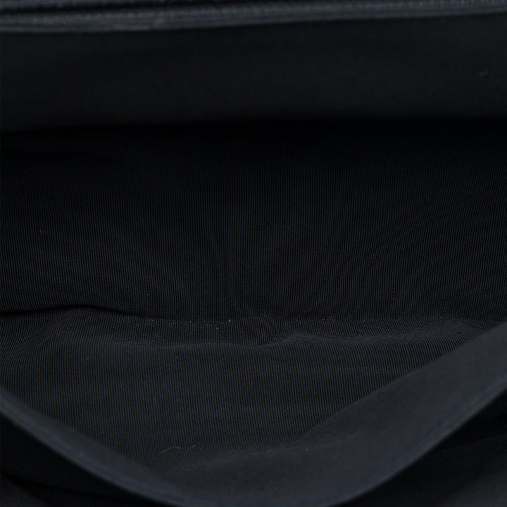 Chanel CC Matelassé Cuir d’agneau et Grosgrain So à rabat