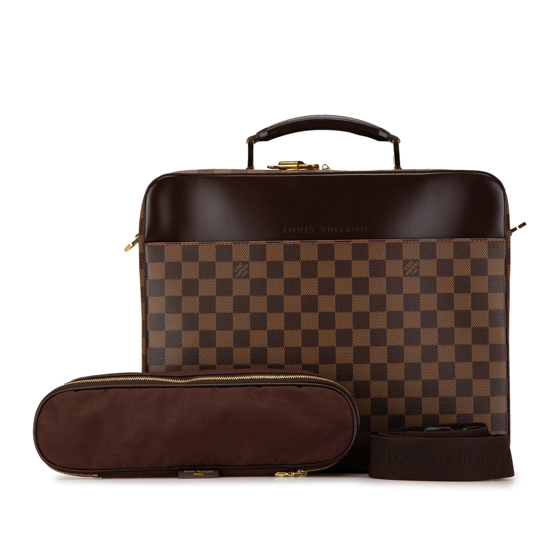 Damier Ebene Porte Ordinateur Sabana Brown - Gaby Paris