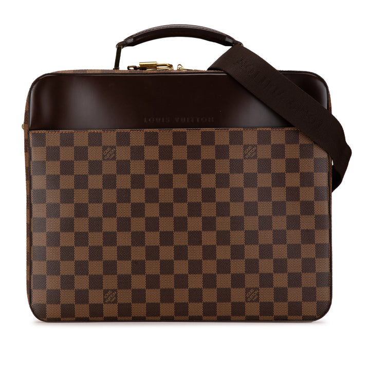 Damier Ebene Porte Ordinateur Sabana Brown - Gaby Paris