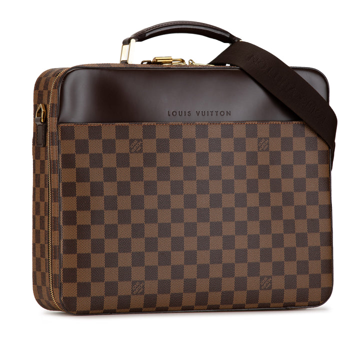 Damier Ebene Porte Ordinateur Sabana Brown - Gaby Paris