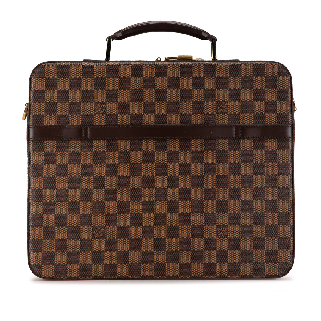 Damier Ebene Porte Ordinateur Sabana Brown - Gaby Paris