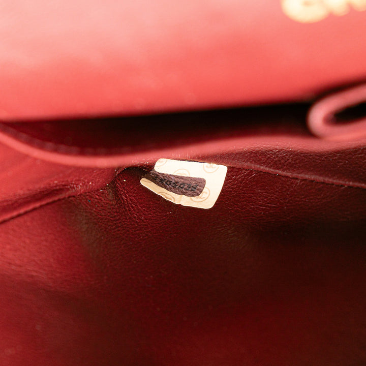 Small Classic Lambskin Double Flap Black - Gaby Paris