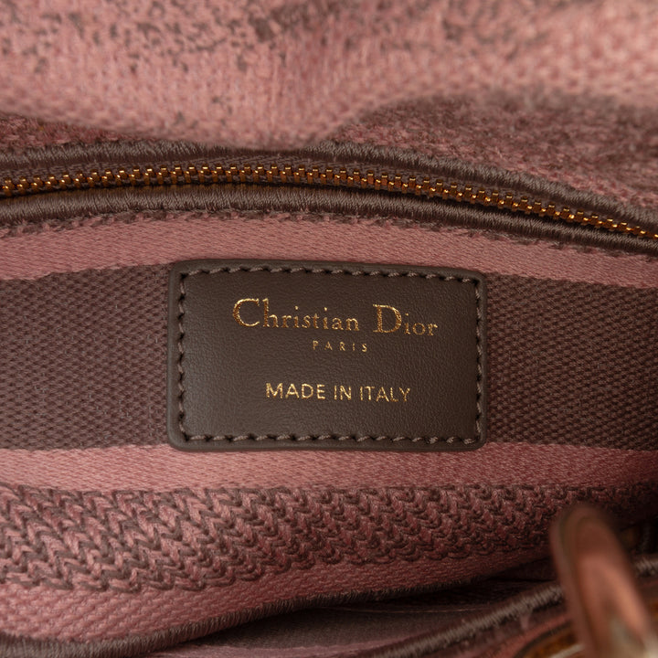 Dior Mini brodé Toile Toile De Jouy Lady D Lite
