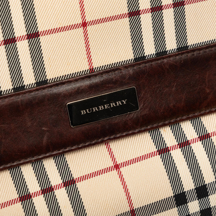 Burberry House Check Toile à rabat Sac porté croisé