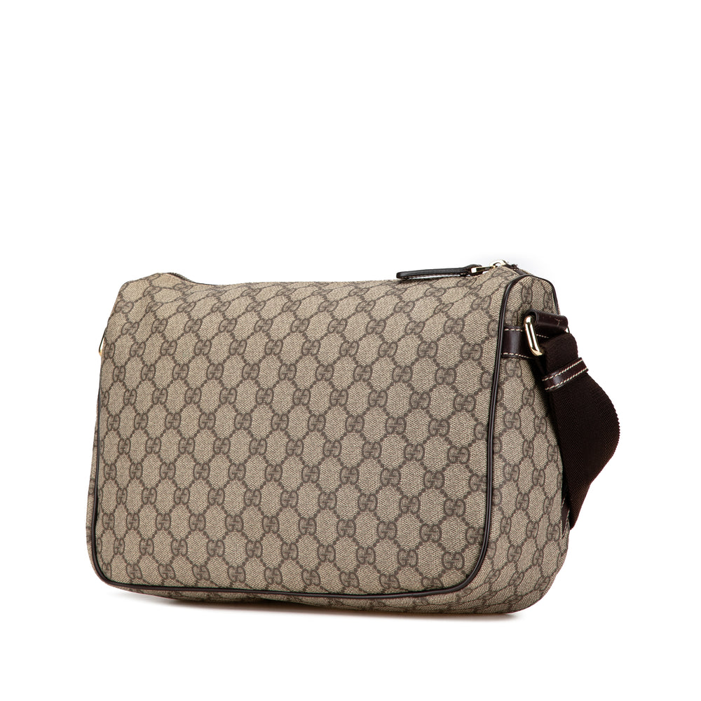 GG Supreme Double Pocket Crossbody Brown - Gaby Paris