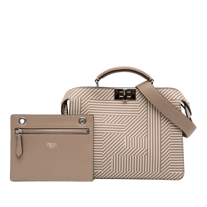 Fendi Small Zucca Cuir Peekaboo ISeeU Sac