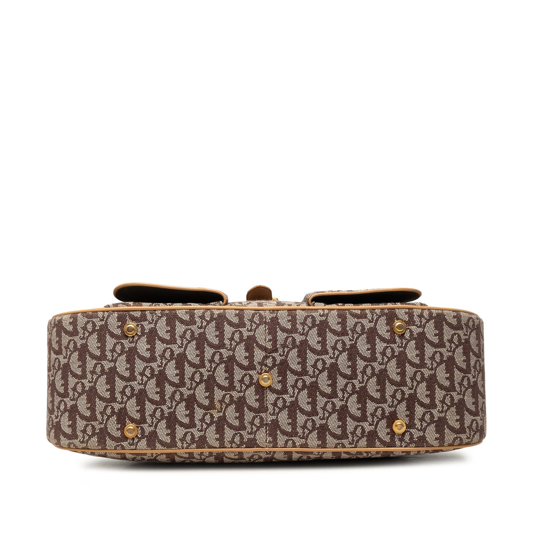 Diorissimo Double Saddle Bowler Sac Marron