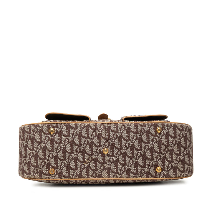 Diorissimo Double Saddle Bowler Sac Marron