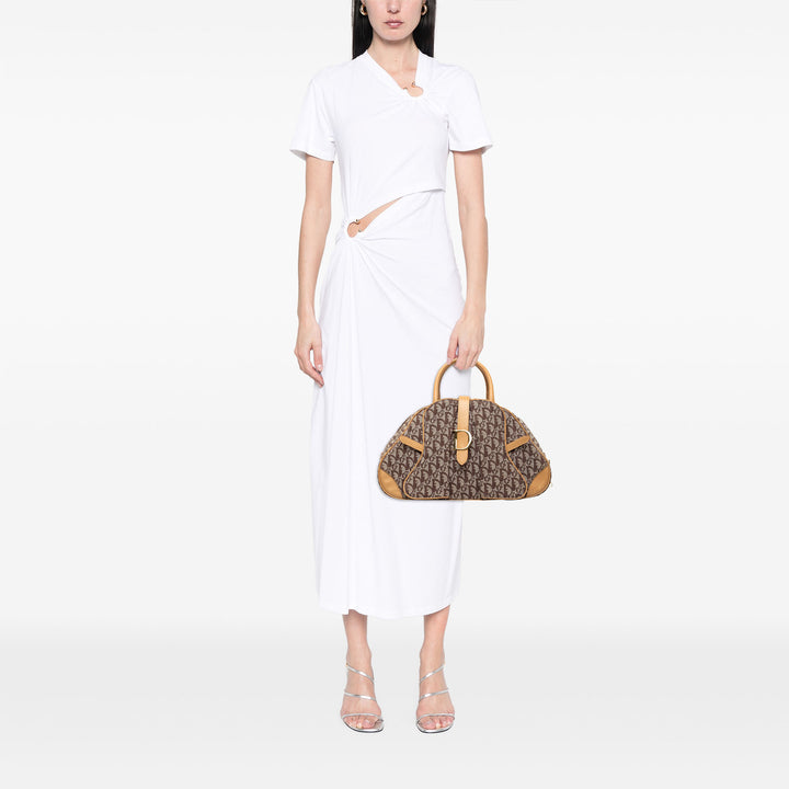 Diorissimo Double Saddle Bowler Sac Marron