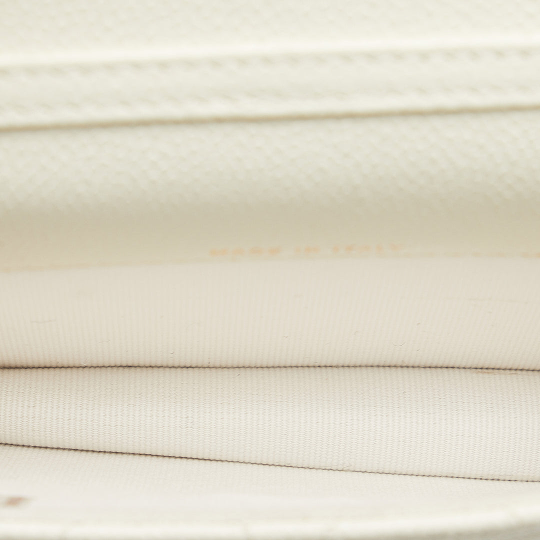 Mini Caviar Flap White - Gaby Paris