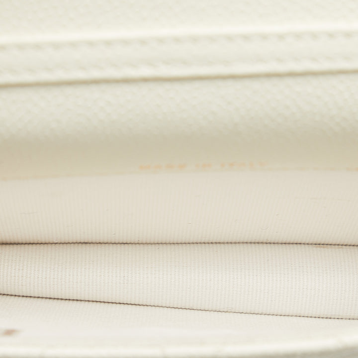 Mini Caviar Flap White - Gaby Paris
