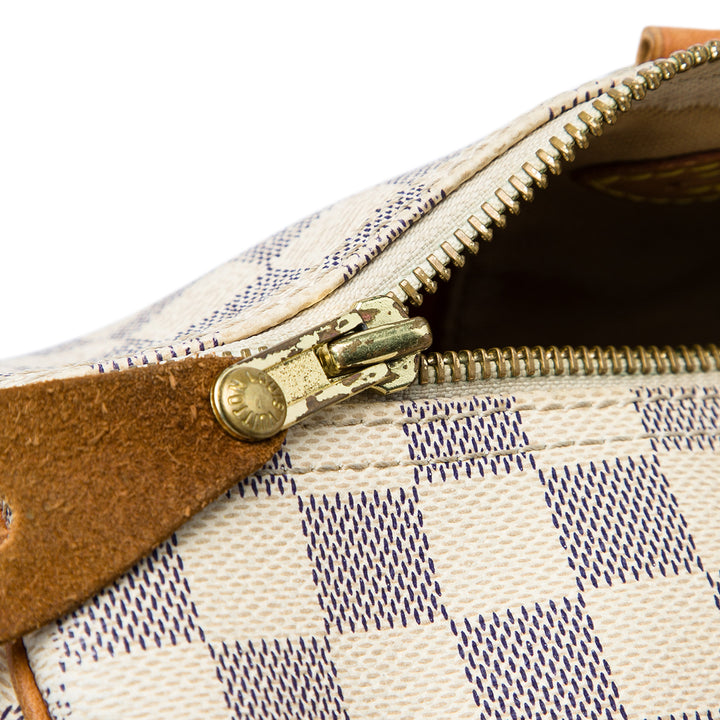 Louis Vuitton Sac à main Speedy 35 Damier Azur Blanc – vue 7 – GABY PARIS