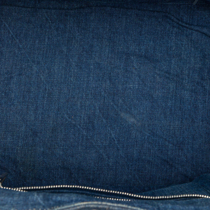 Prada Sac à main Canapa Bijoux Jean Grand Bleu – vue 4 – GABY PARIS