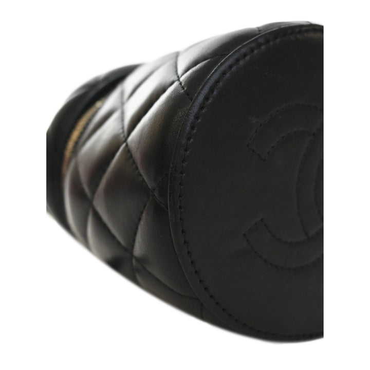 Chanel CC Vanity avec chaîne Cuir d'agneau Noir – vue 14 – GABY PARIS