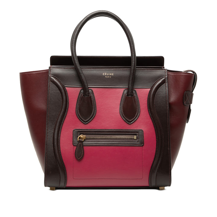 Celine Tricolore Luggage Cabas Micro Rose – vue principale – GABY PARIS
