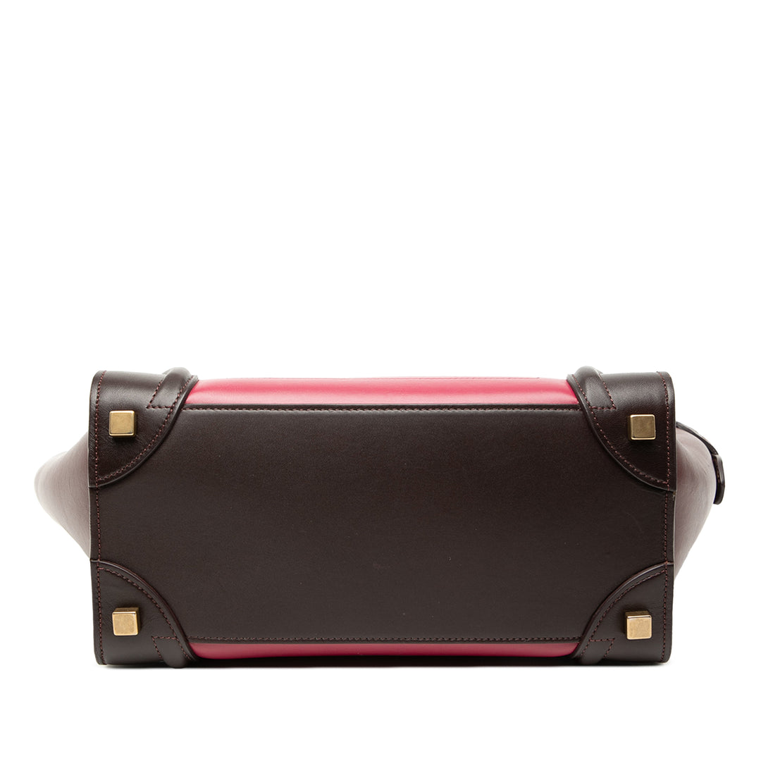 Celine Tricolore Luggage Cabas Micro Rose – vue 3 – GABY PARIS