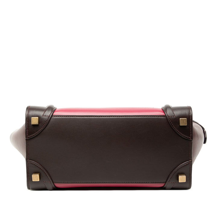 Celine Tricolore Luggage Cabas Micro Rose – vue 3 – GABY PARIS