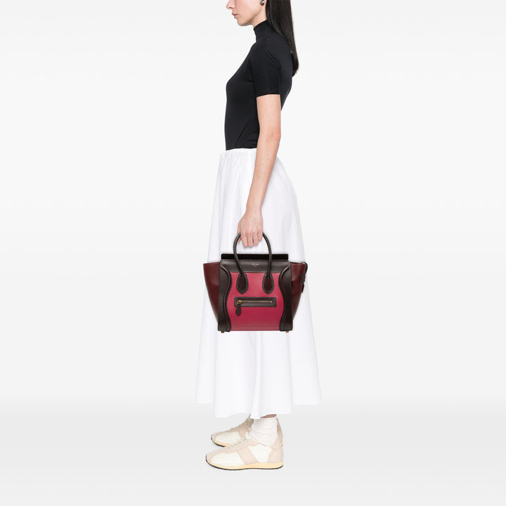 Celine Tricolore Luggage Cabas Micro Rose – vue 7 – GABY PARIS