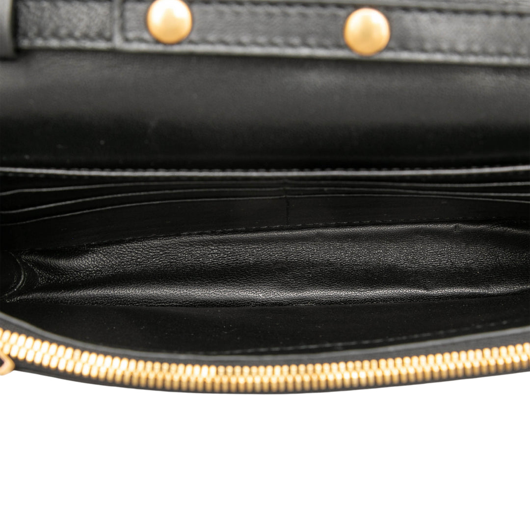 Balenciaga Imprimé Wallet on Chain BB Velours