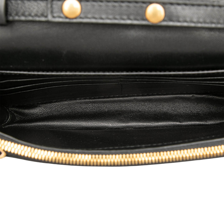 Balenciaga Imprimé Wallet on Chain BB Velours