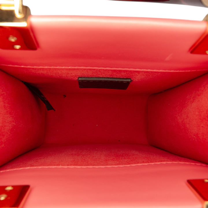 Fendi Cabas Zucca embossé Sunshine Mini Rose – vue 4 – GABY PARIS