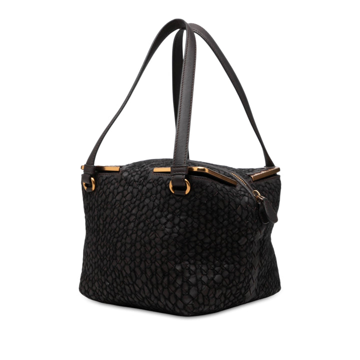 Bottega Veneta Intrecciato Carré Sac nappa Noir – vue 2 – GABY PARIS