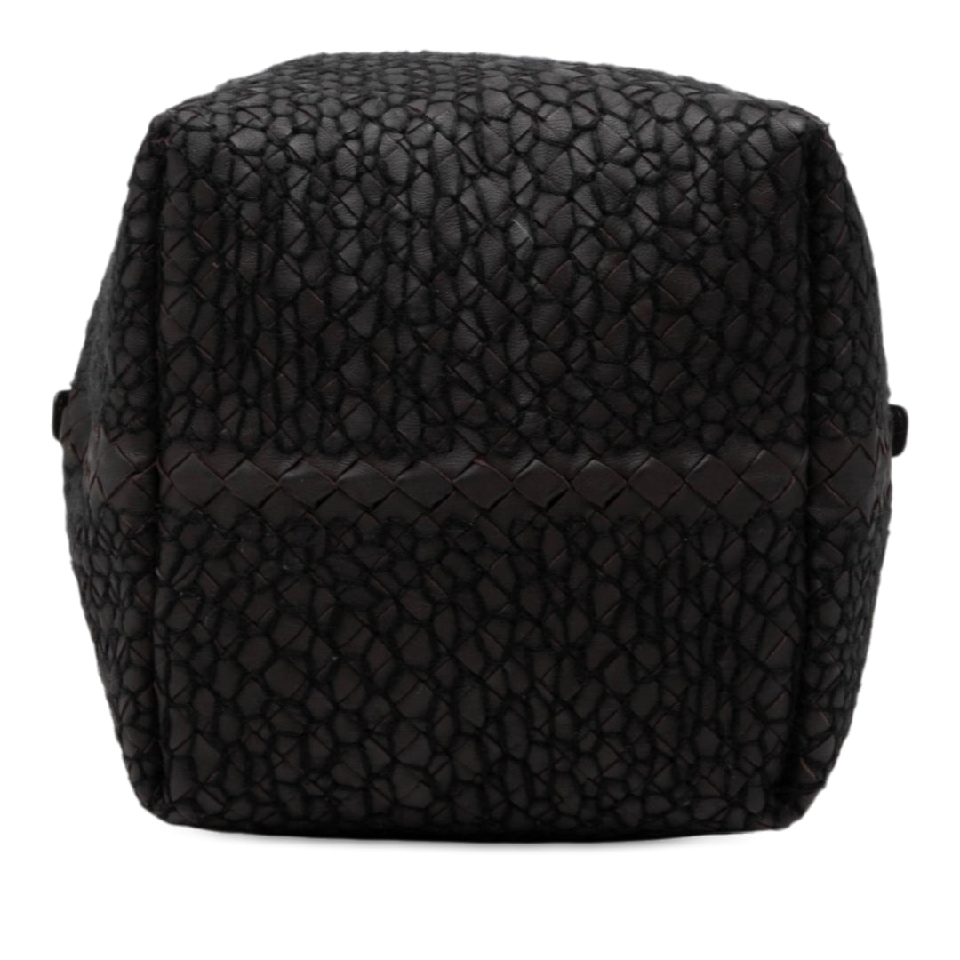 Bottega Veneta Intrecciato Carré Sac nappa Noir – vue 3 – GABY PARIS