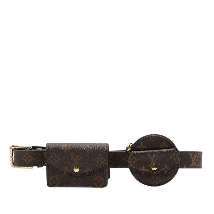 Louis Vuitton Ceinture Daily Multi Poche 30mm Monogram Marron – vue principale – GABY PARIS