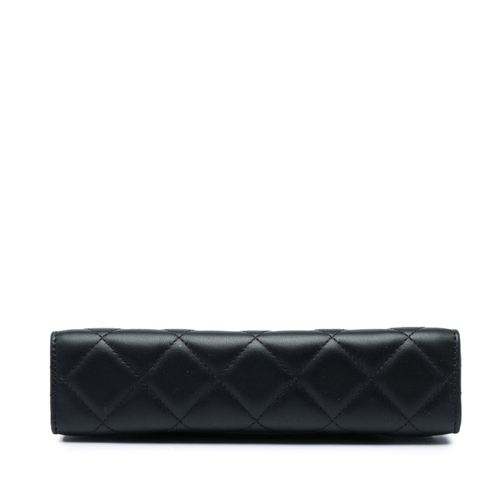 Chanel Evening By The Sea Pochette Mini Cuir d'agneau Noir – vue 3 – GABY PARIS
