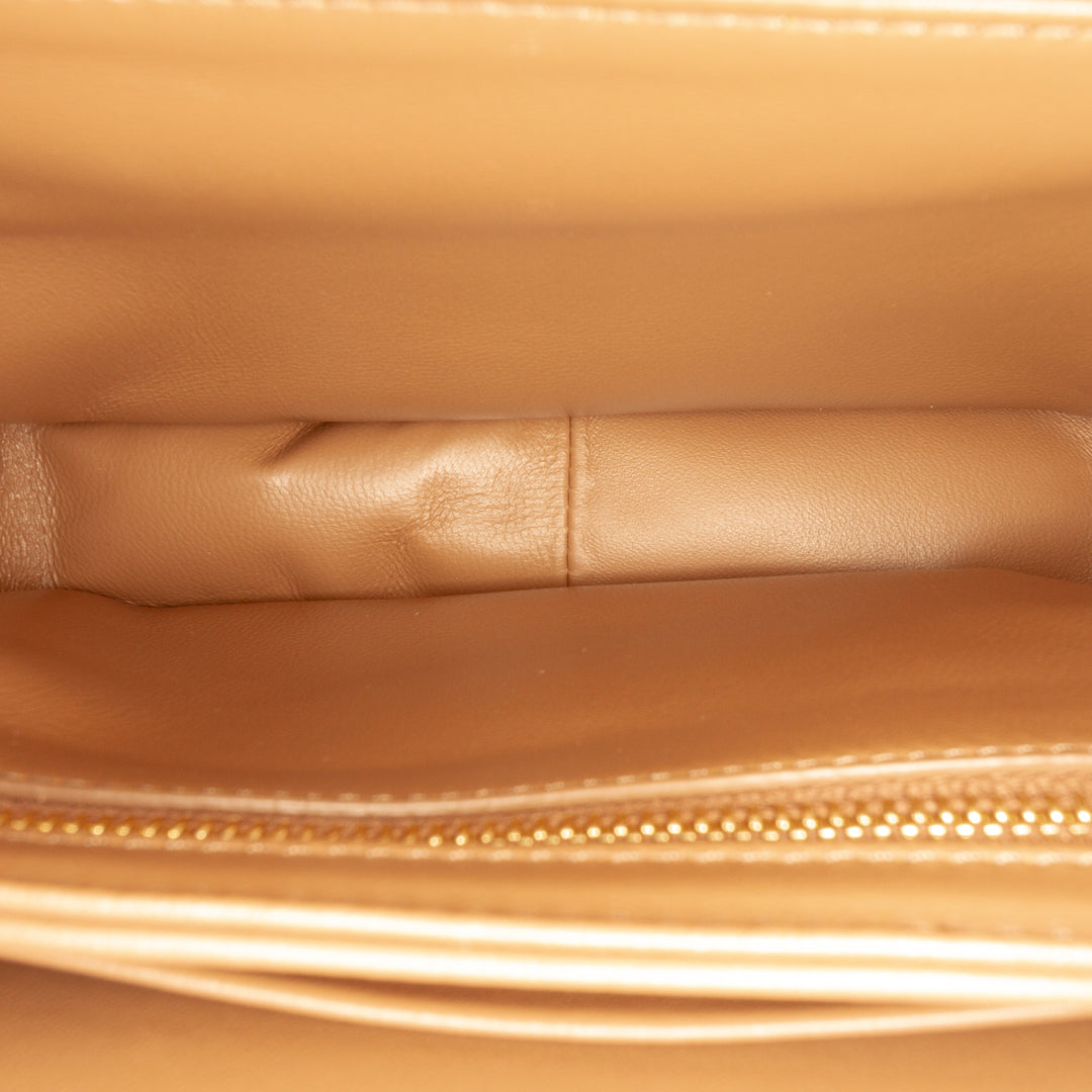 Celine Teen brillant Cuir de veau Triomphe Sac porté croisé