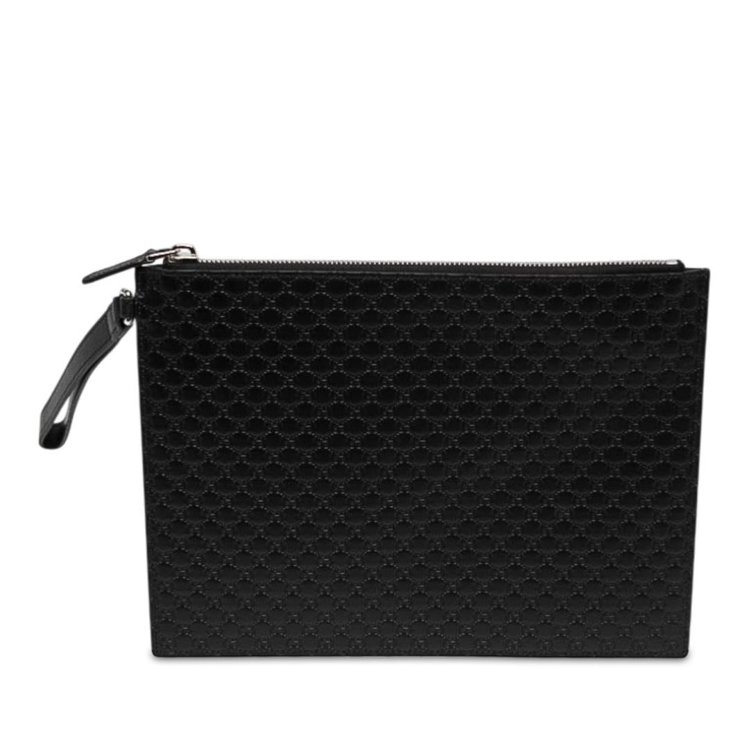 Gucci Pochette Microguccissima Noir – vue principale – GABY PARIS