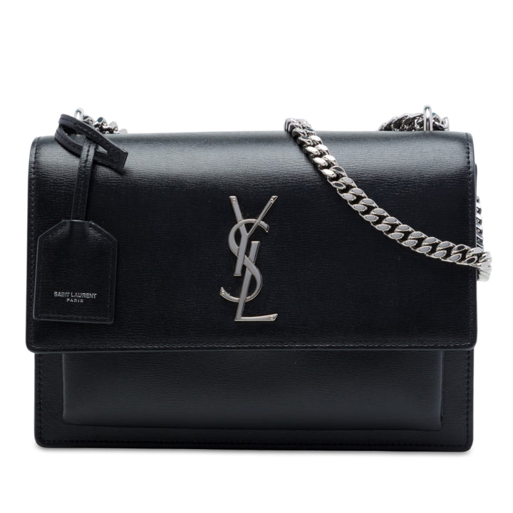 Sunset Sac Moyen Cuir de veau Noir