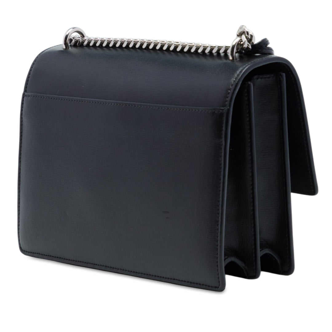 Sunset Sac Moyen Cuir de veau Noir