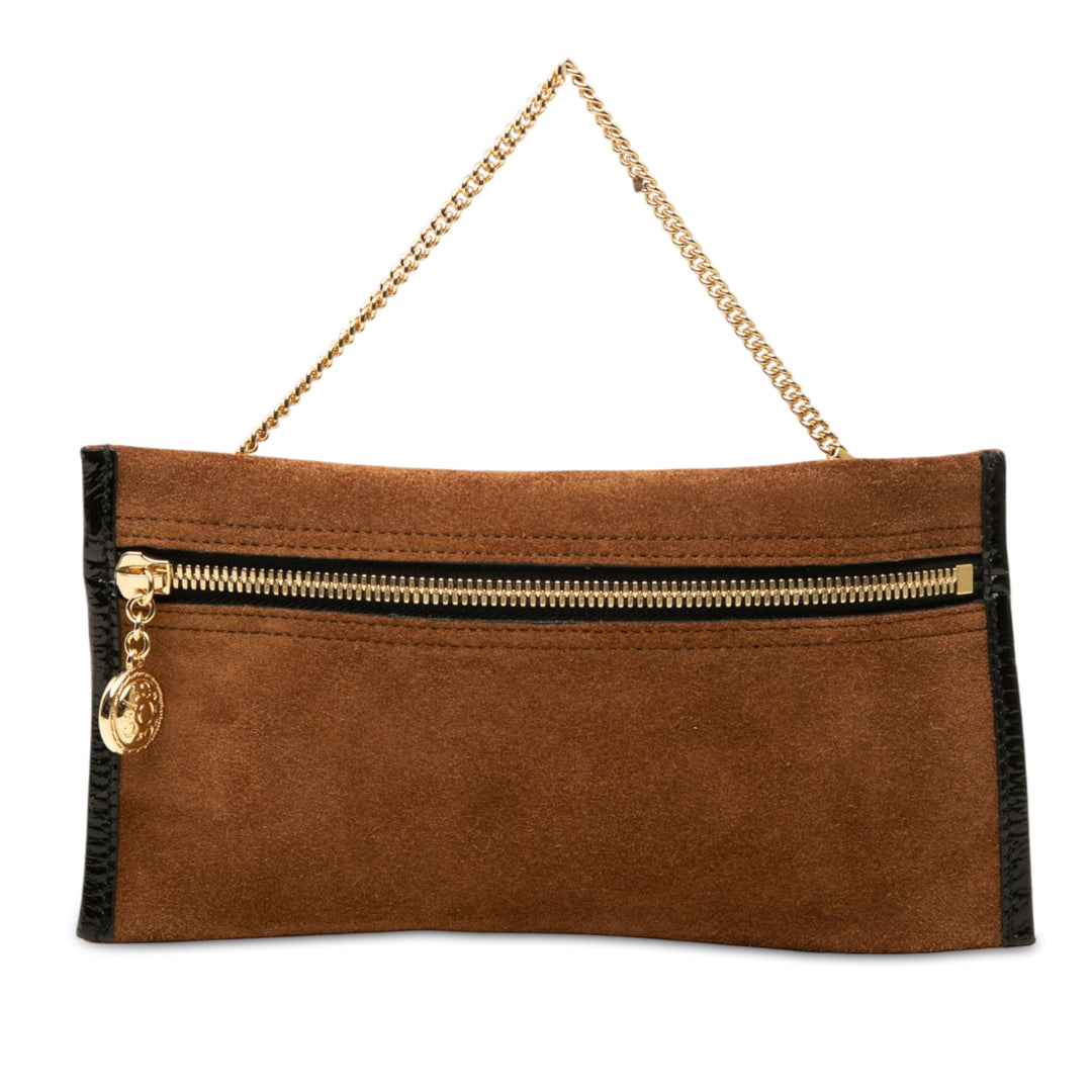 Gucci Rajah Pochette Marron – vue principale – GABY PARIS