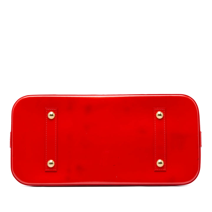 Louis Vuitton Alma GM Cuir verni Monogram Rouge – vue 3 – GABY PARIS