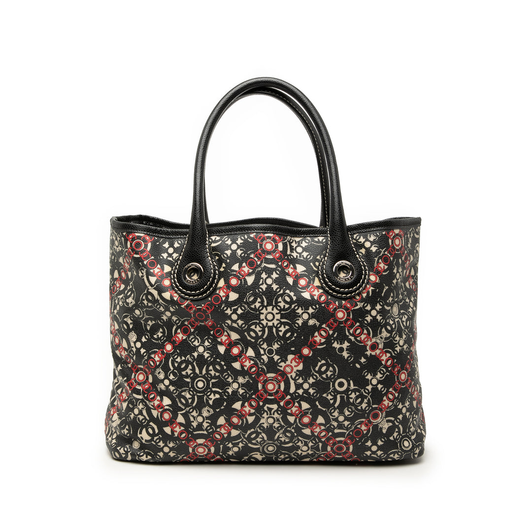 Chanel Optic Coco Cabas Petit Toile enduite