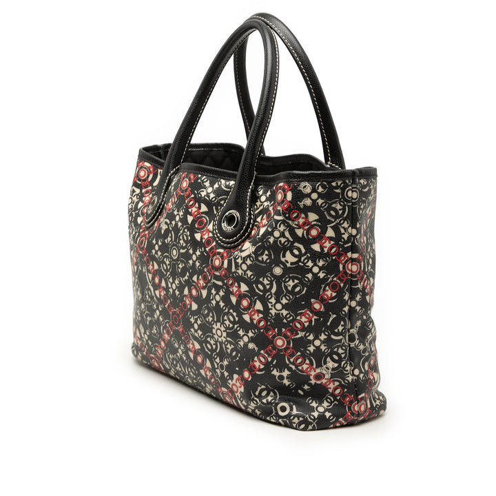 Chanel Optic Coco Cabas Petit Toile enduite